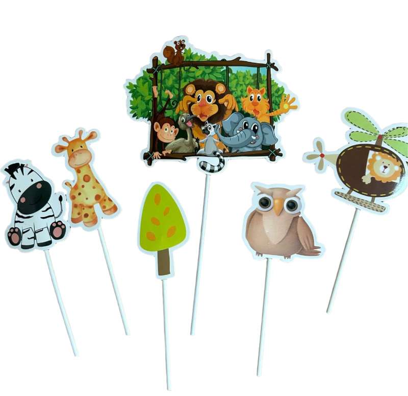 Cardboard Cake Topper Happy Birthday Wild One