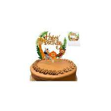 Nr107 Acrylic Cake Topper Jungle Wild Animal