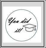 ST021 You did it Cupcake Stamp
