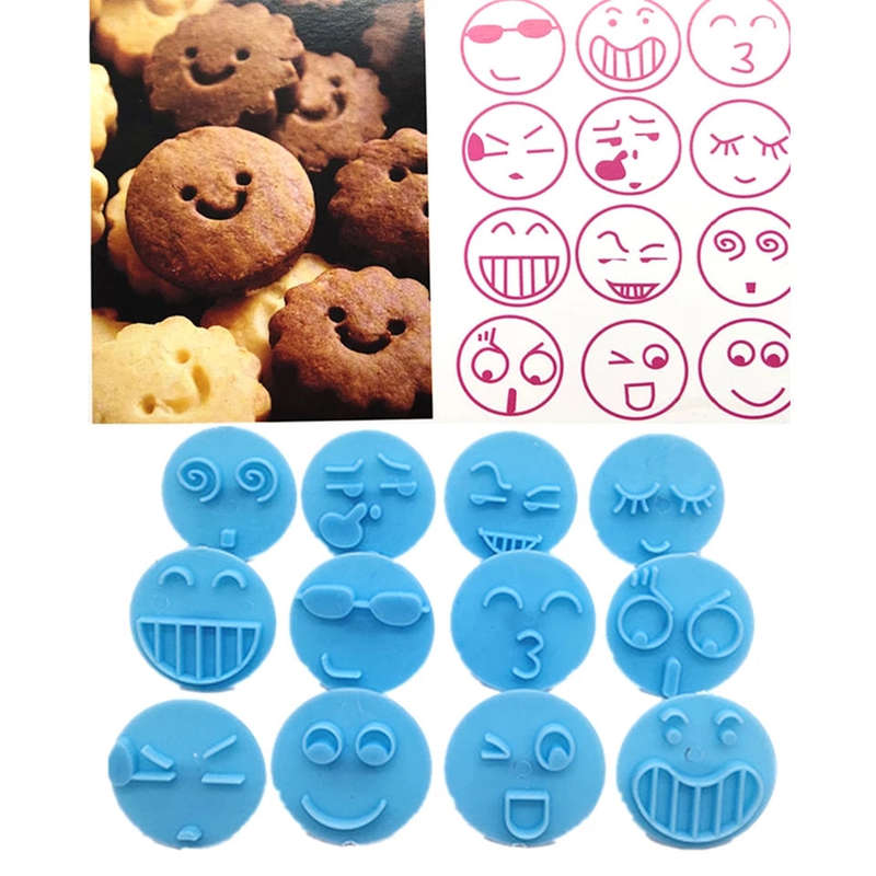 Emoji cookie cutter and impression set