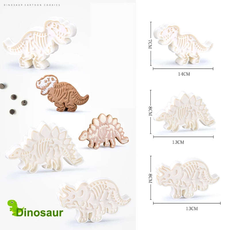 Dinosaur plastic cookie cutter