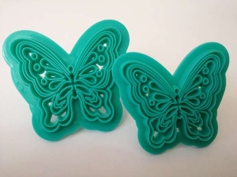 Lace Butterfly C embosser cutter, 4.7x5.5cm, 3.8x4.5cm