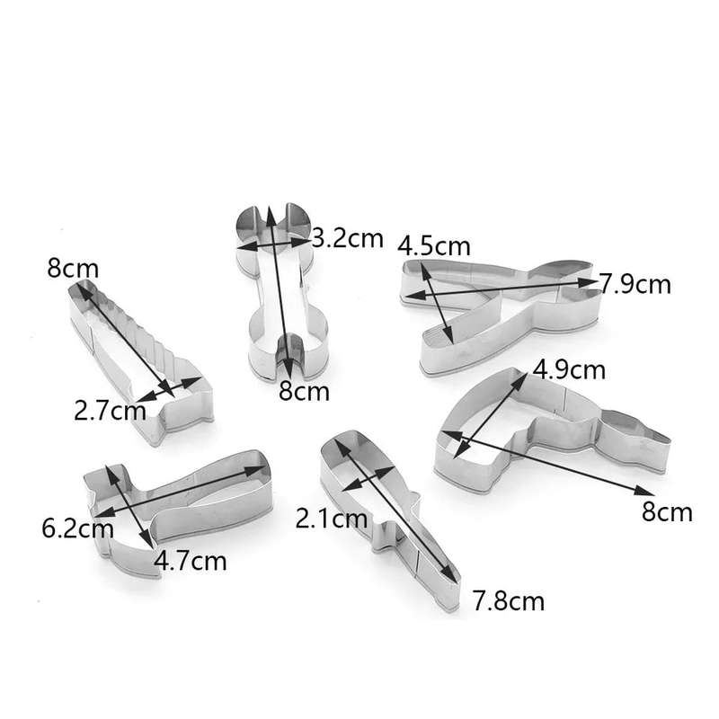 Metal Fondant cutters Tool set