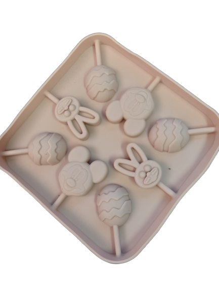 Easter Mickey Mouse Lollipop Silicone  mould, Bunny 4x2.8cm