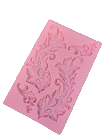 Vintage Border embellishment  sugar paste silicone mould