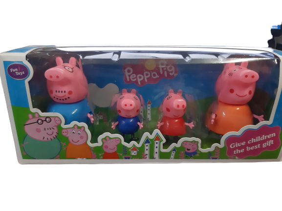 Peppa pig plastic cake topper figurines