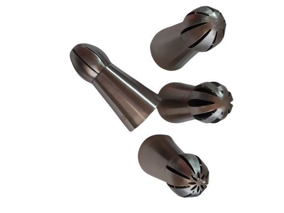 Large Russian Cream  decorating metal nozzle set