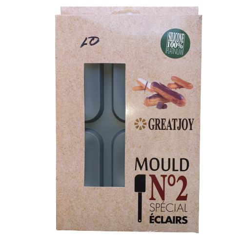 Silicone 6 hole eclair pan , size of one cavity 14x5cm