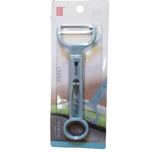 Light Blue Bottle Opener and Peeler tool