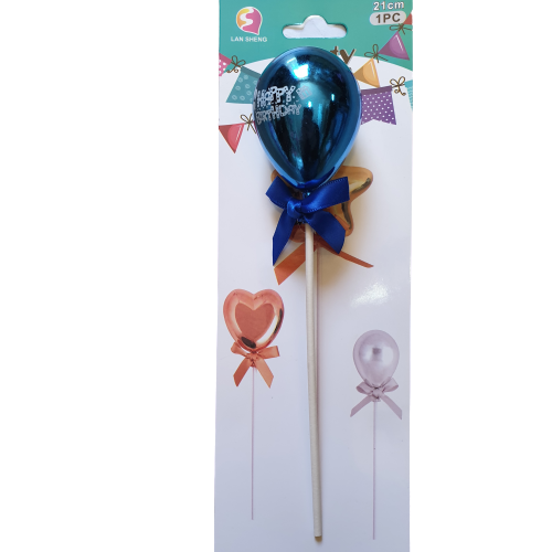 Balloon Cake Topper Blue