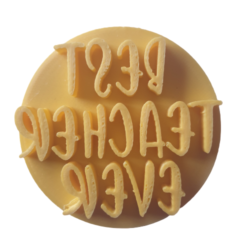 Cupcake Stamp 6cm Best Teacher