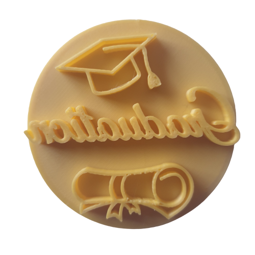 Cupcake Stamp Graduation 6cm