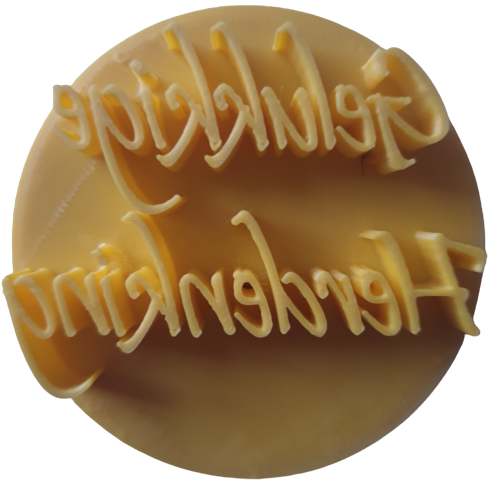 Cupcake Stamp 6cm Gelukkige Herdenking