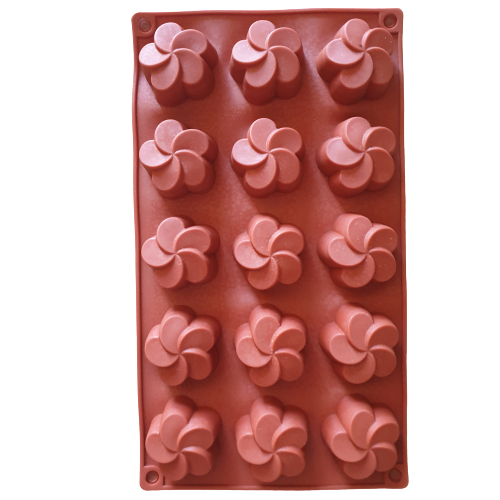 HL-9015 Chocolate Blossom Daisy truffle  silicone mould, 4cm, 2cm deep