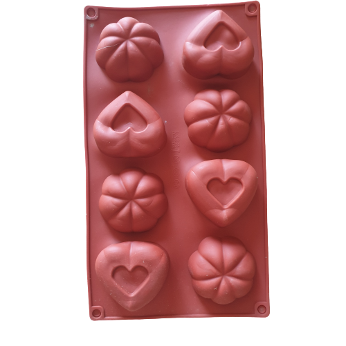HL-9039 Z Heart and flower Chocolate truffle soap silicone mould