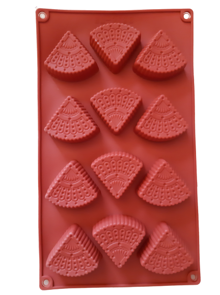 HL-9123 II, Silicone mould, Soap,Chocolate fondant,Triangle fan,