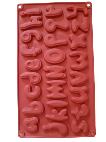 HL-9225 SS Alphabet Chocolate truffle soap silicone mould