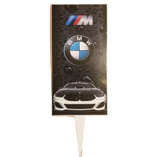 Wooden BMW Cake Topper