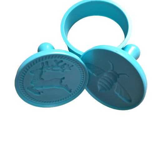 Cookie cutter and stamp set 7.5cm Y211