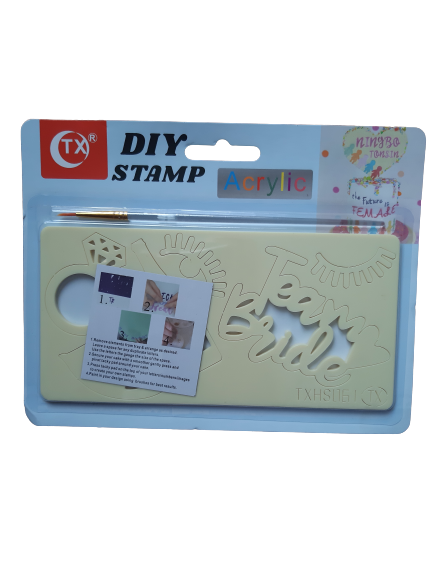 Team bride cake stamp set