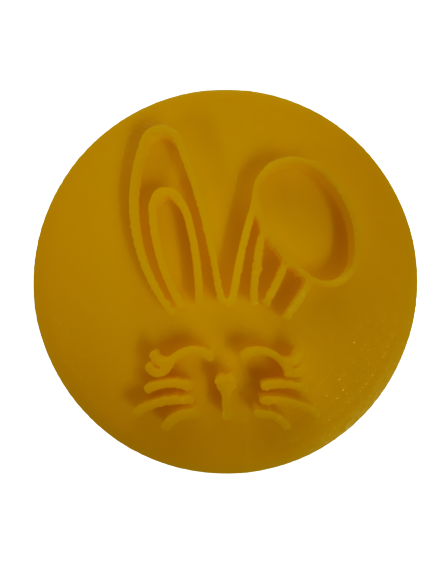 Easter Bunny Cupcake stamp 6cm