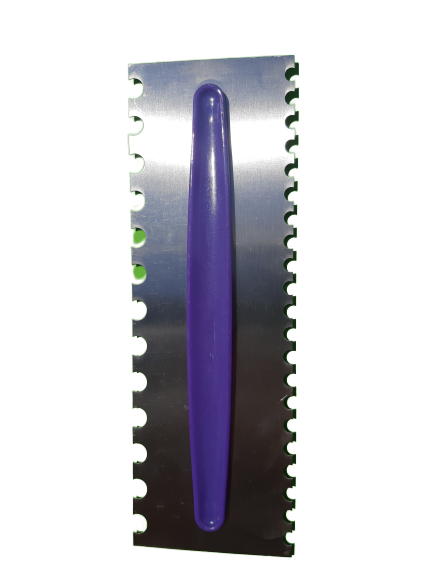 L Metal icing smoother comb 22cm x7.6cm,