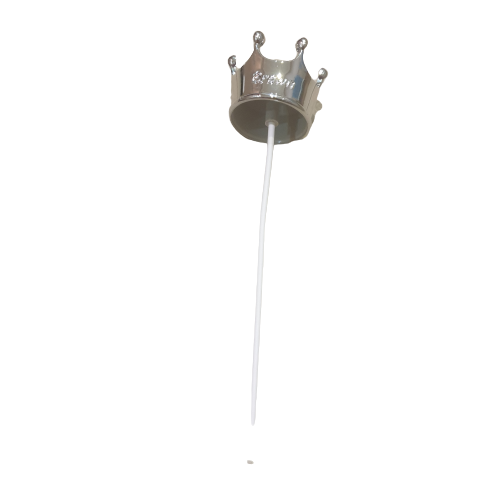 Crown cake topper, silver