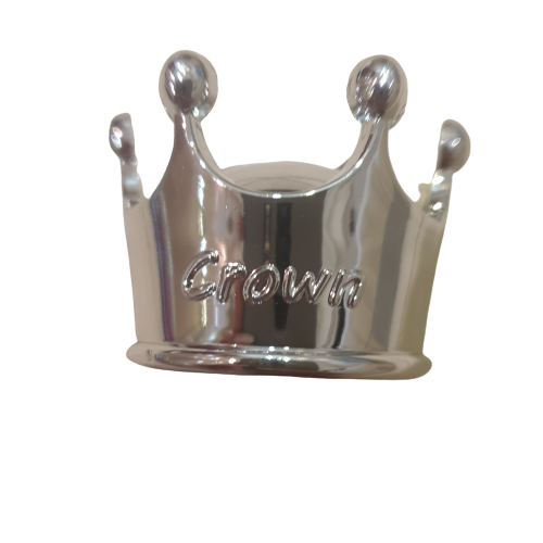 Crown cake topper, silver