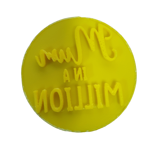 Cupcake Stamp 6cm Mum in a Million Mothers Day