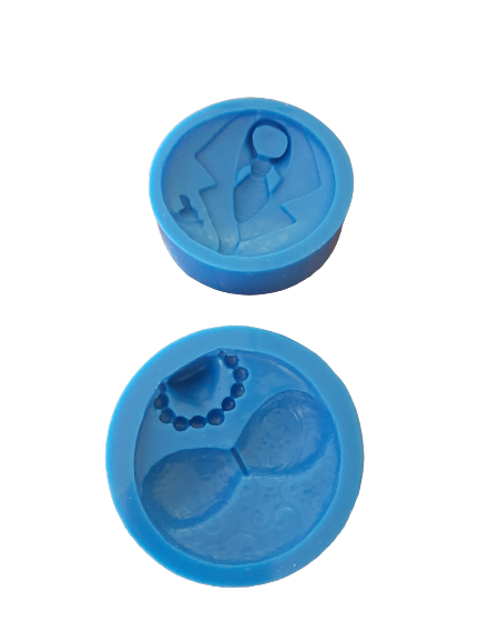 Silicone mould windsor craft bride and groom 6cm