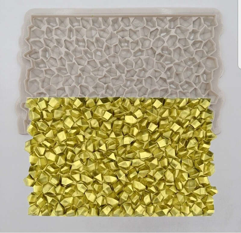 Gemstone impression silicone mould