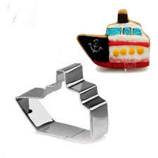 Boat cookie fondant cutter metal