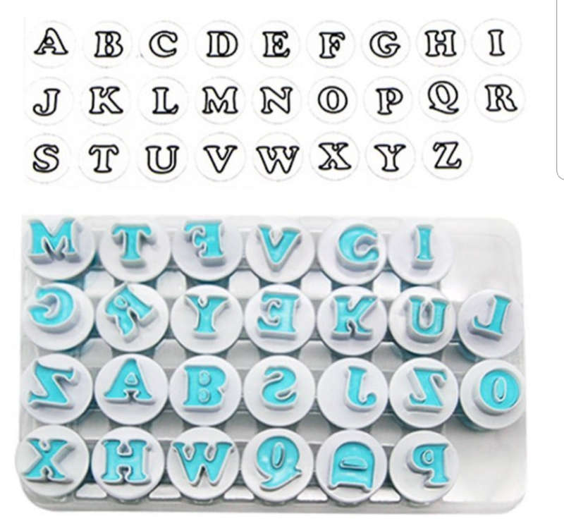 Small Upper case alphabet plunger cutter, +-32mm