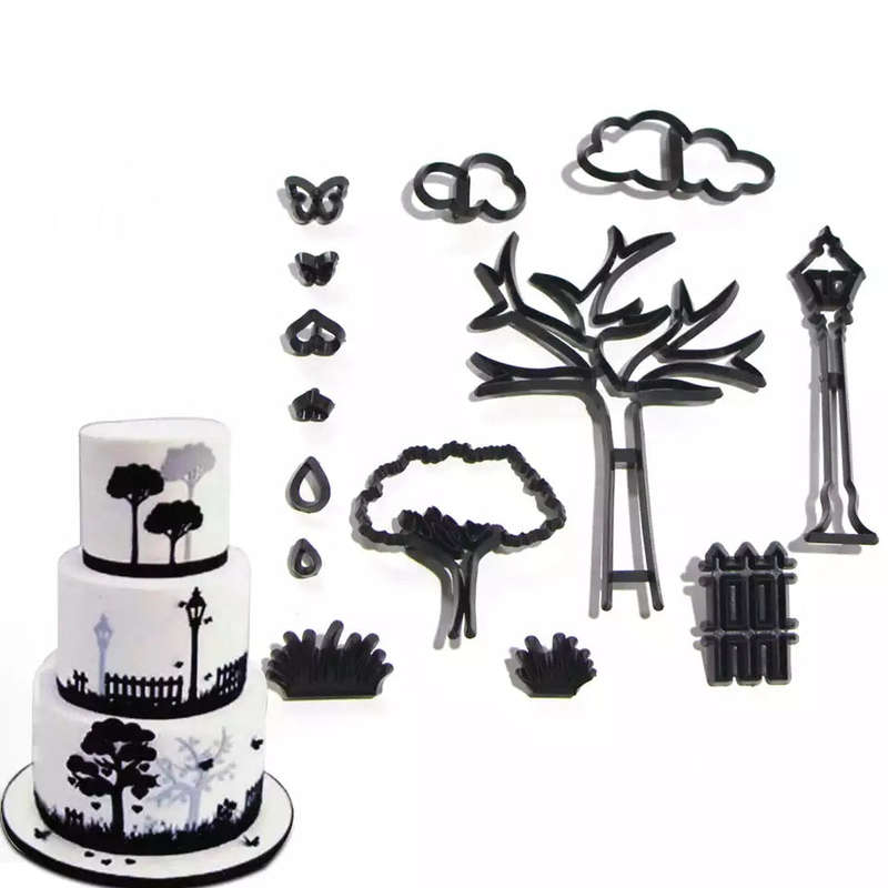 S698 Park theme silhouette cutter set