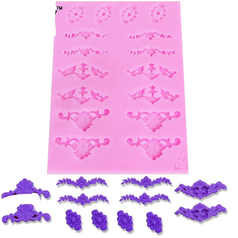 Silicone mould , Small lace borders