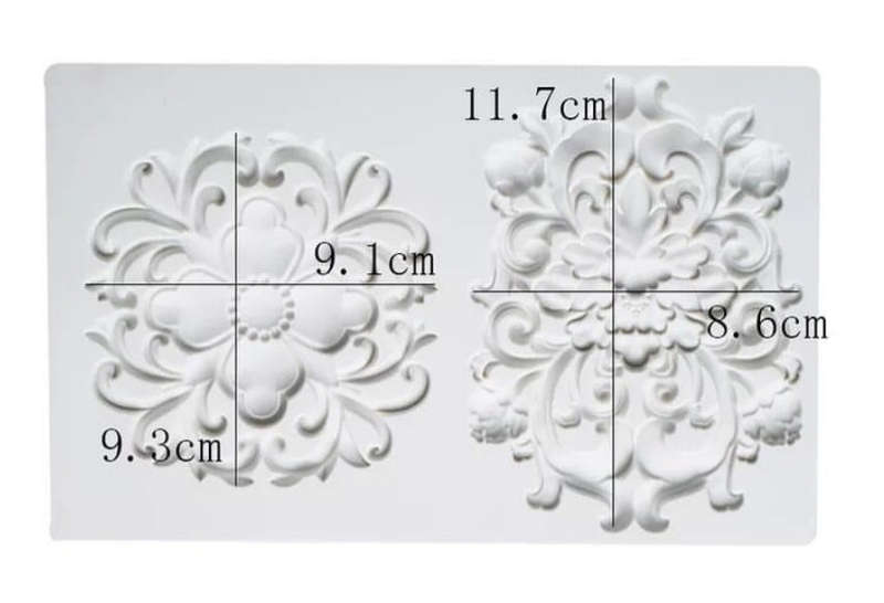 Vintage embellishment silicone mould