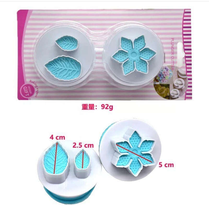 Flower / Leaves Plastic Plunger Set S773