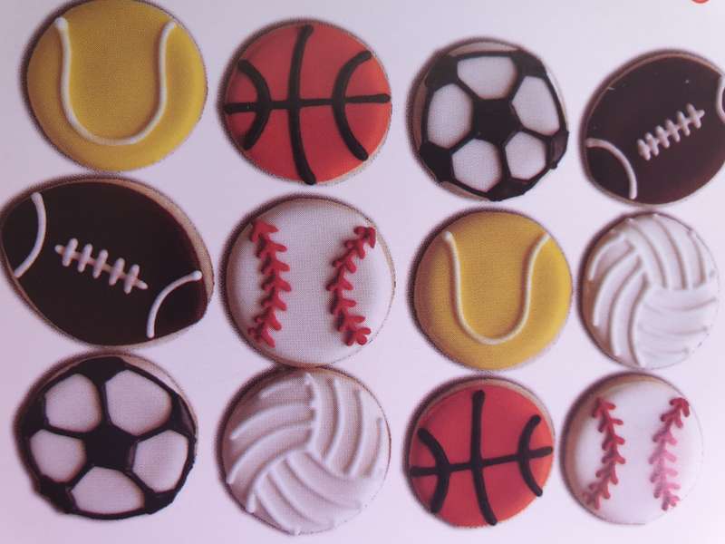 Sport ball plastic cutter set. Rugby, soccer, baseball