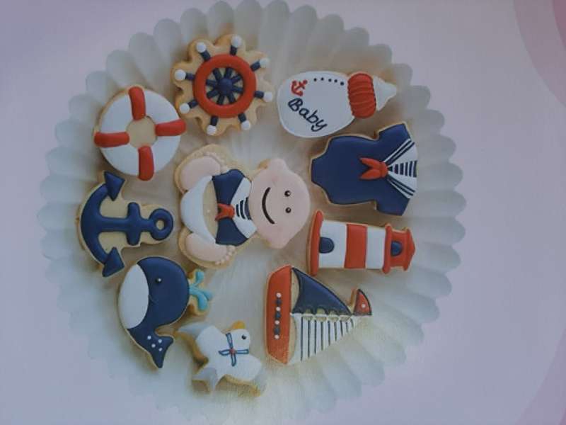 Nautical sailor Baby Plastic cutter set, Baby 7.2x8cm