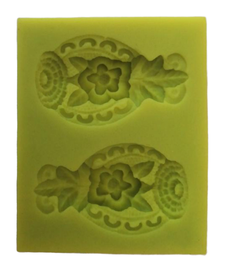 Fondant flower pattern silicone mould embellishment KY0169