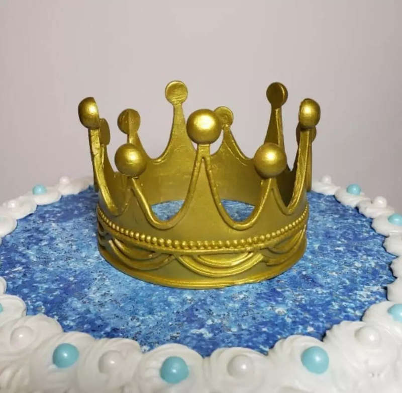 Small Crown Silicone mould, 20.7x5.4cm