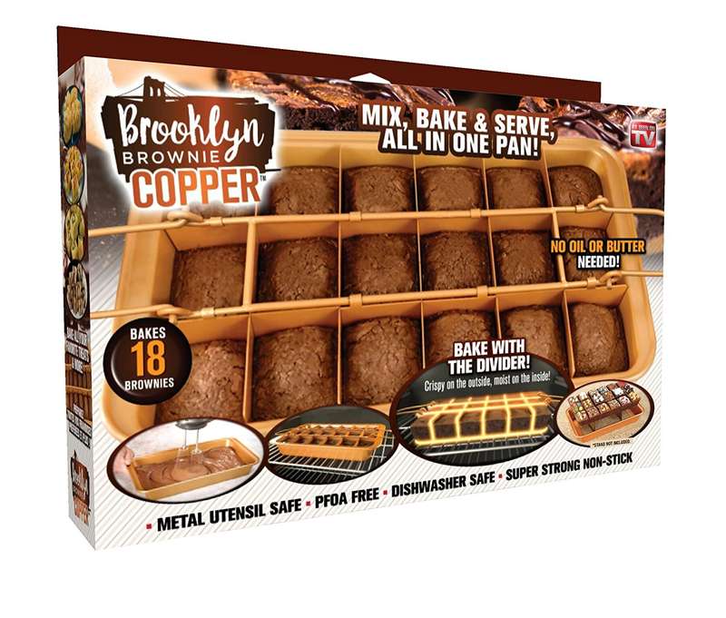 Copper Brownie pan set