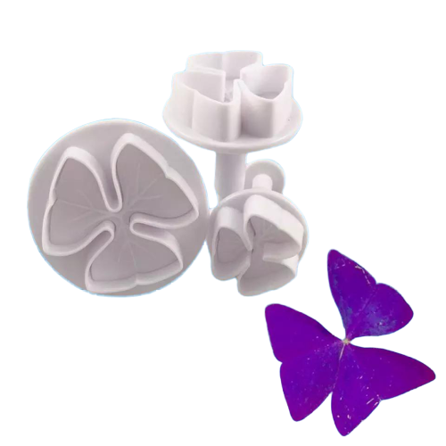 Three petal flower plunger cutter. Clover petal