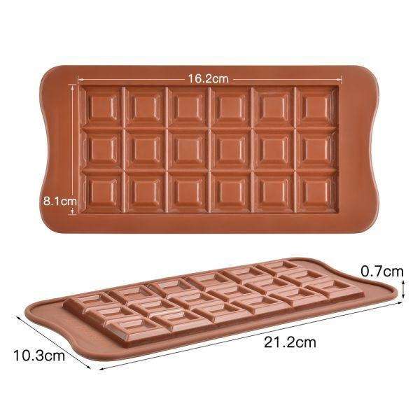 Nr40, Silicone mould chocolate slab, Square