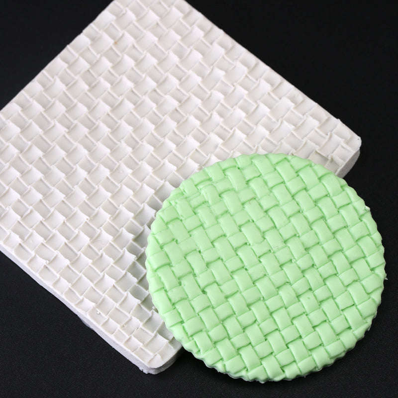 Crochet knitting impression mat , 10x10.3cm B