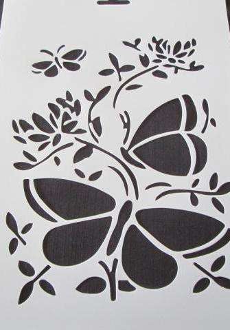 Butterfly A4 cake stencils, G