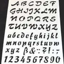 Alphabet A4 Stencil B