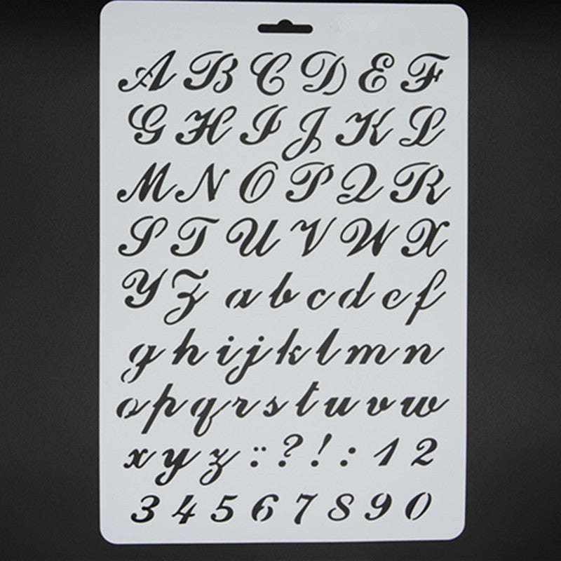 Alphabet A4 Stencil A
