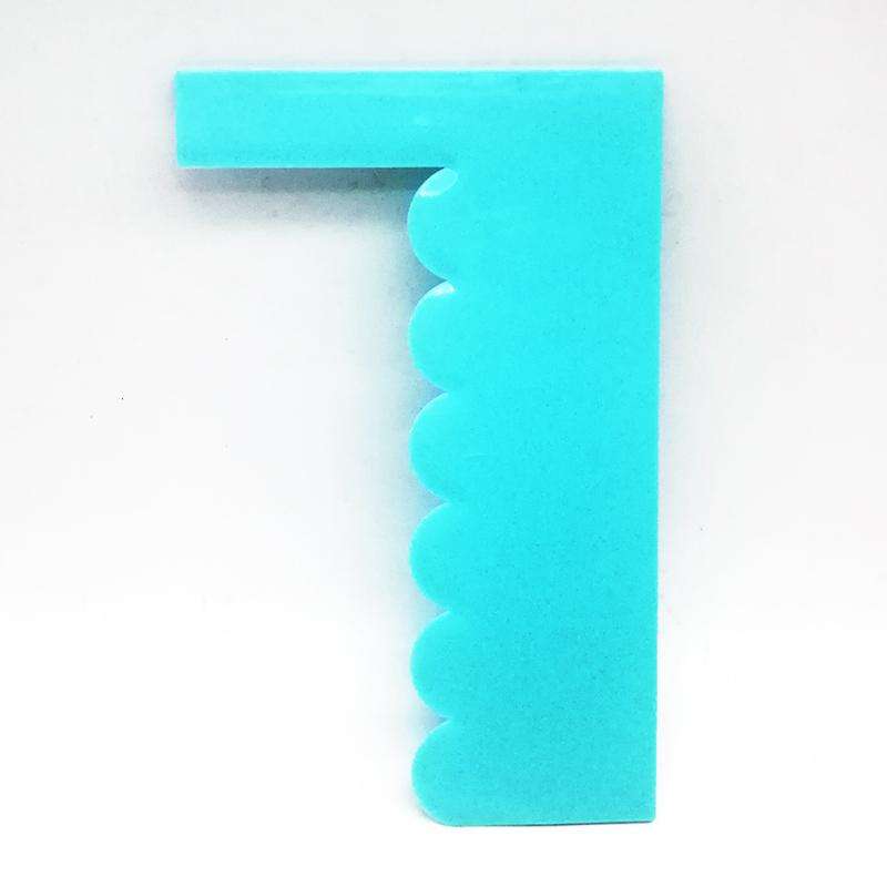A, Plastic cake scarper modeling smoother 18.5cm, A