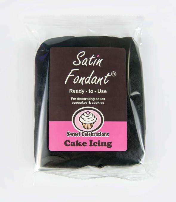 Sweet Celebration Satin Fondant, Black 500g